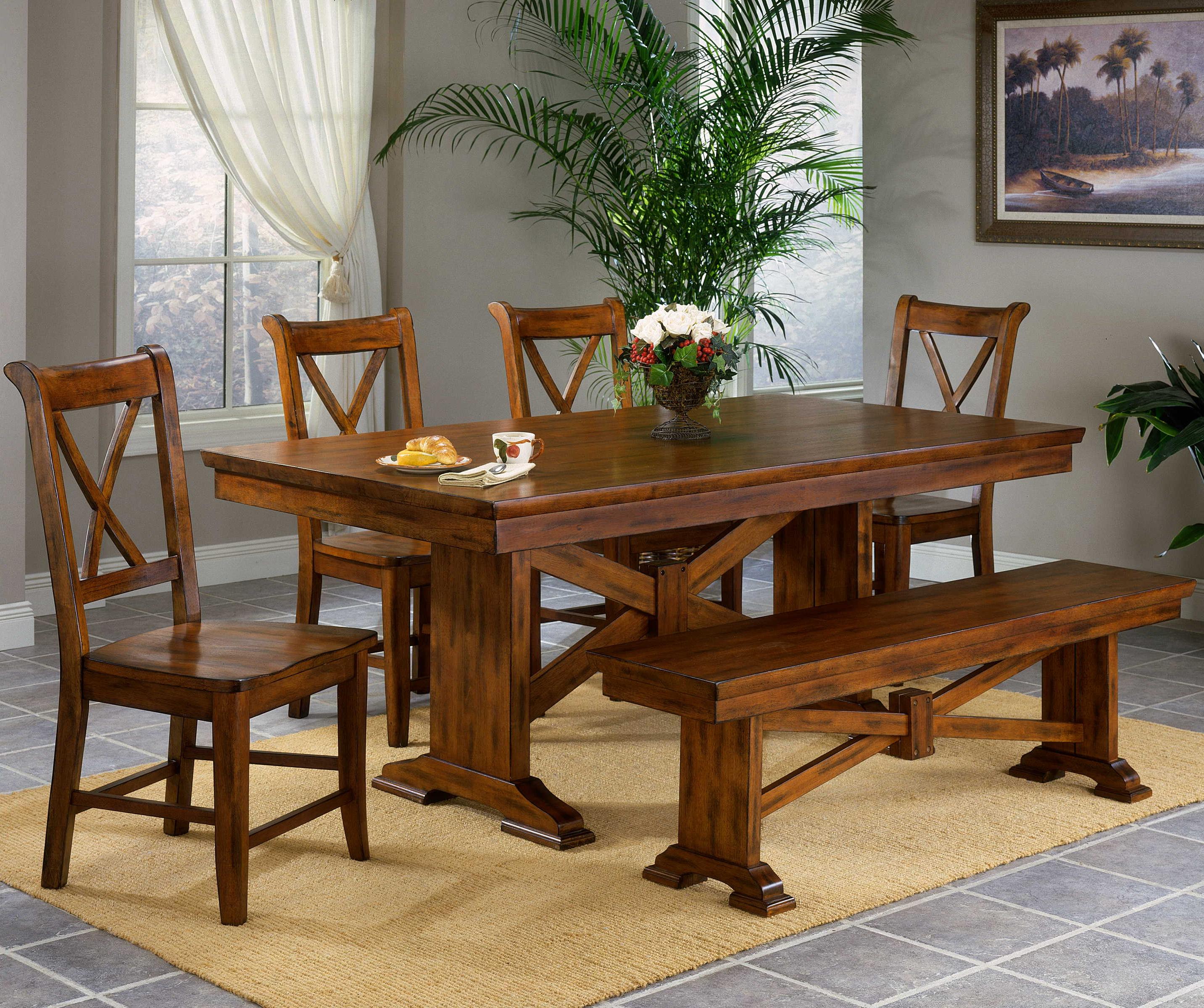 Cornwall CRN4072B+T Rectangular Dining Table Sadler's Home